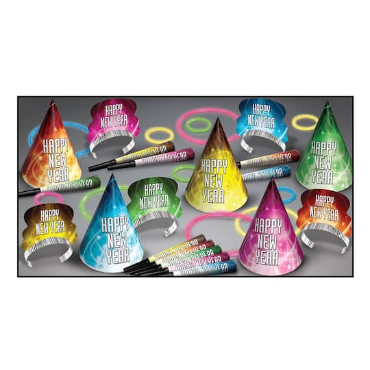 Beistle New Year Glow Party Favor Kit for 10